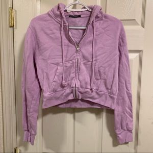 Brandy melville crystal hoodie lilac